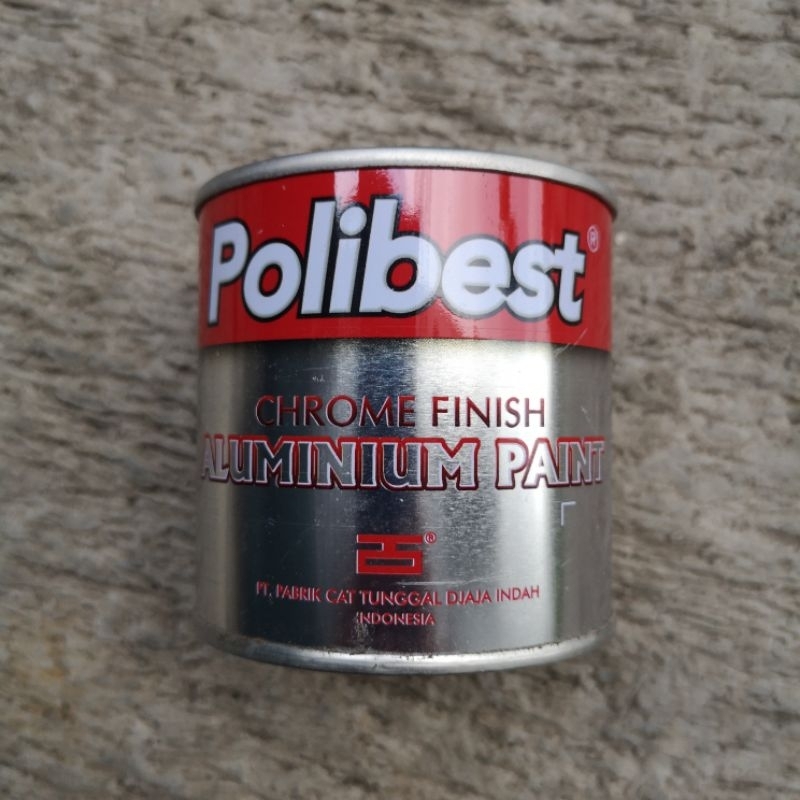 Cat Brom Perak Aluminium Silver Chrome Polibest 200 cc