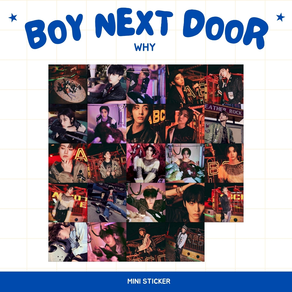 

MINI STIKER BOY NEXT DOOR WHY (ISI : 24 PCS) STICKER CHROMO KPOP IDOL KOREA PREMIUM MURAH UNOFFICIAL JAEHYUN SUNGHO RIWOO TAESAN LEEHAN WOONHAK READY STOCK !