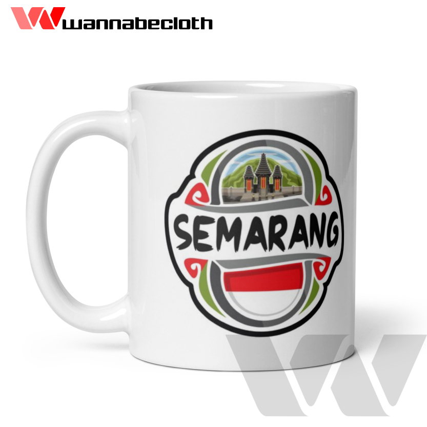 Mug Semarang Gelas Semarang Mug Gelas Souvenir Negara Dunia Cetak Mug Custom Mug Print