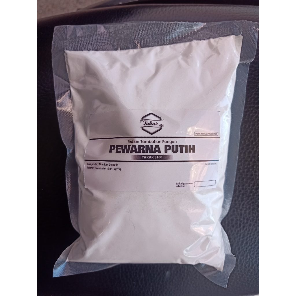 

Pewarna Putih Takar 3100 (450gr) / Pewarna makanan / Pewarna minuman / Pemutih Makanan / Tidak sama dengan opaque white atau titanium dioxide / Pemutih dimsum / pemutih mie / pemutih bakso