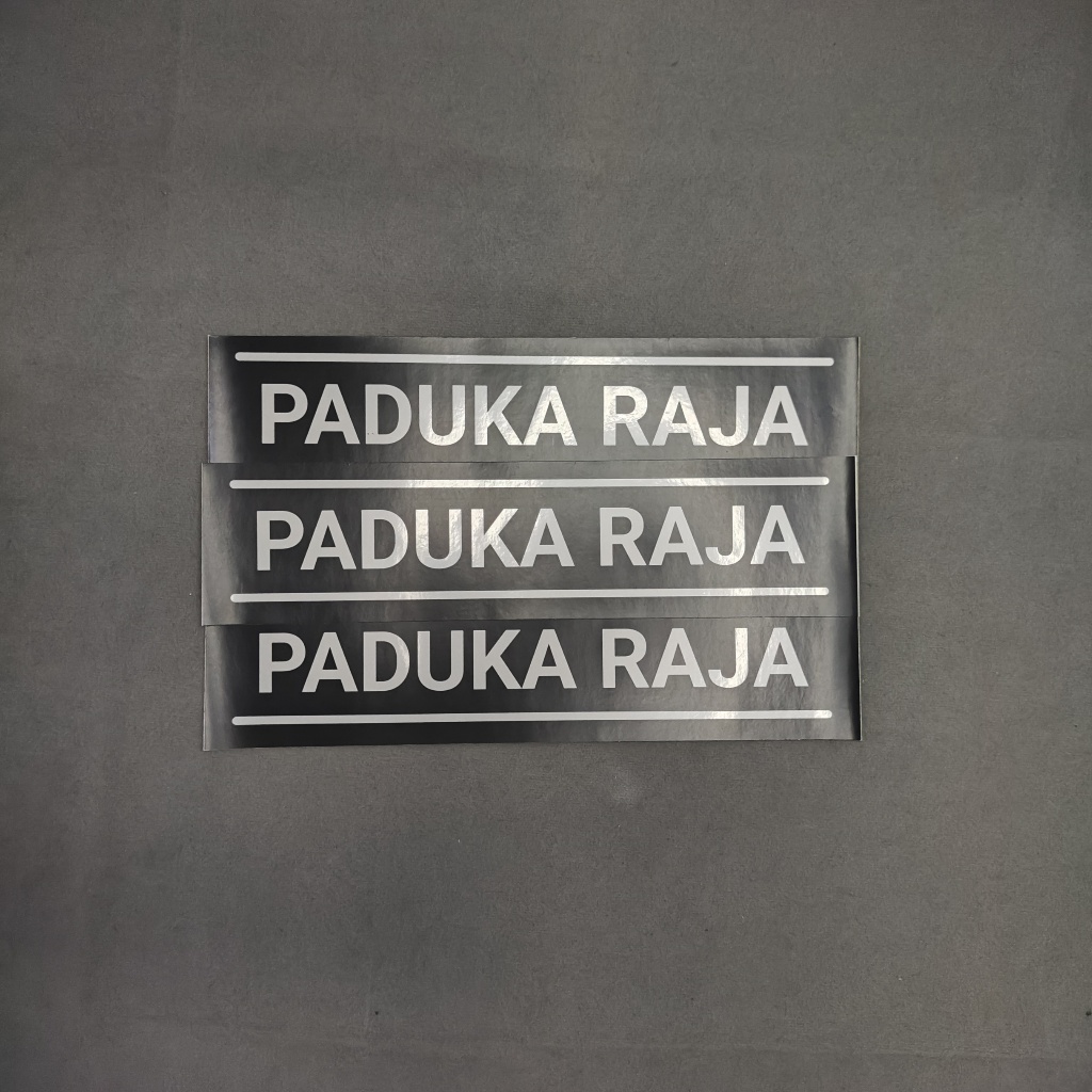 

STIKER TANDA LABEL UNIK PADUKA RAJA