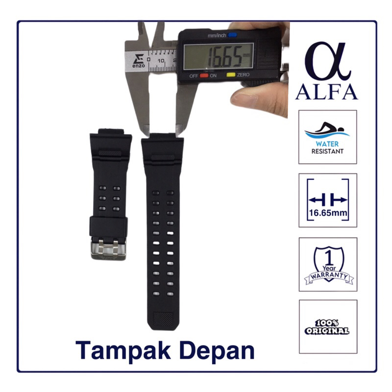 Strap Karet Jam Tangan ALFA 880021/880022/880026
