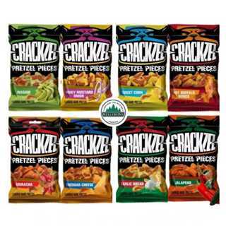 VENUS CRACKZEL PRETZEL PIECES Turkiye Snack Import Halal Wasabi Garlic Bread Sriracha Jalapeno Chedd