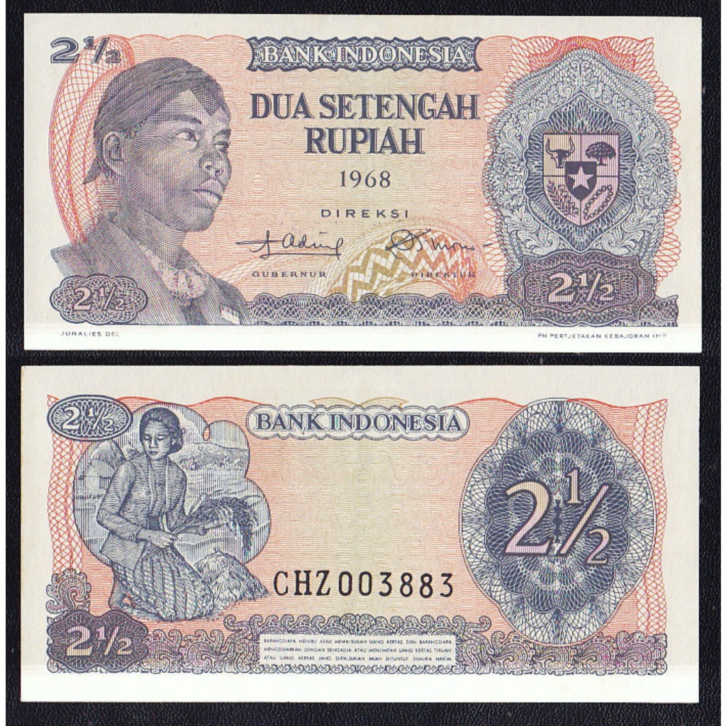 Uang kuno 2½ rupiah tahun 1968 Jendral Sudirman