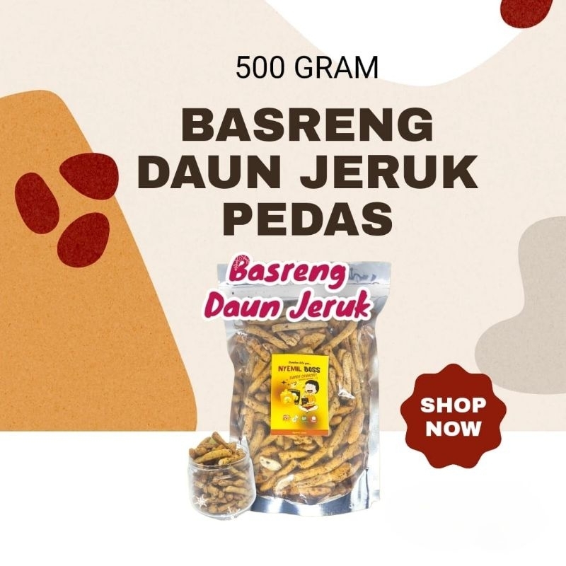 

BASRENG PEDAS DAUN JERUK 500 GRAM - CEMILAN SNACK KEKINIAN