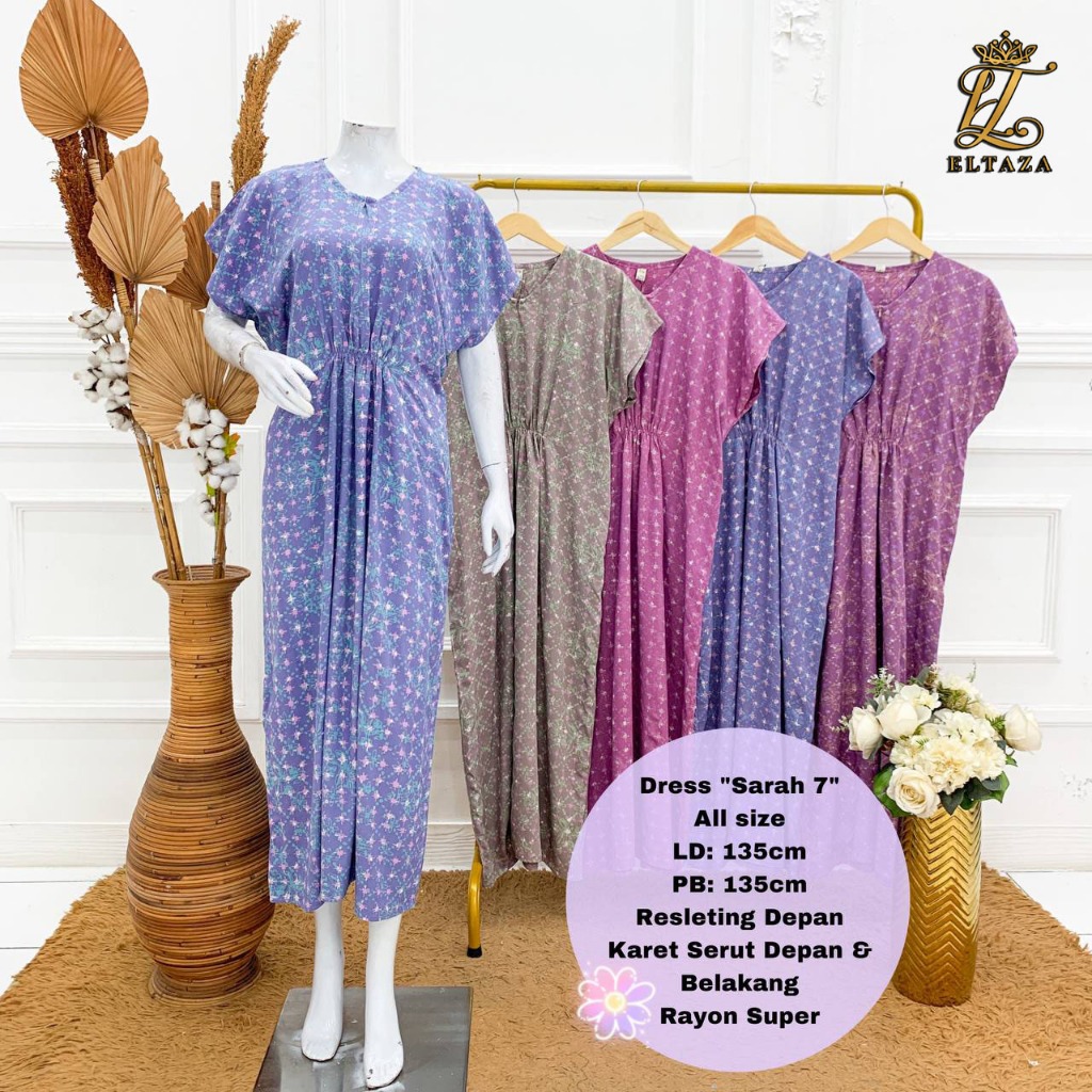 Eltaza Daster Busui Dress Batik Cap Pekalongan Rayon Super