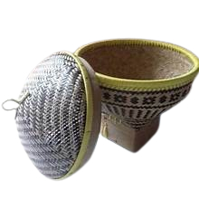 bakul tutup bambu boboko motif batik besar kecil premium
