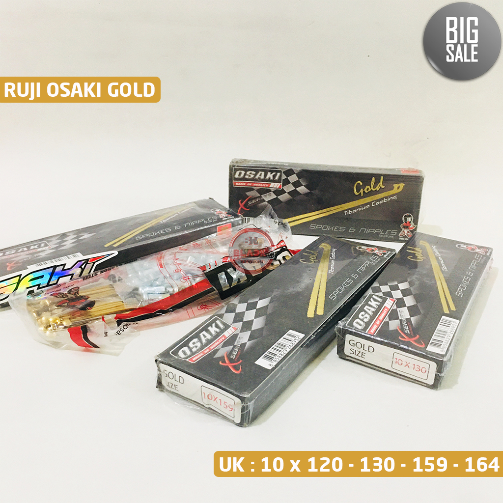 Jari Jari Velg / Ruji OSAKI Thailand Gold Size 10 X 120 130 159 164 Osaki Original (BIG SALE)