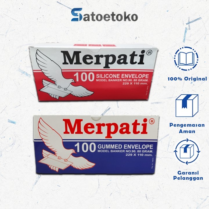 

Amplop Kiky Merpati Polos & Silikon 100 Lembar