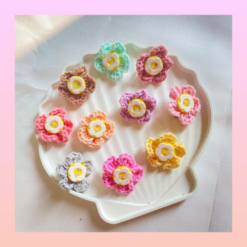 Bros Bunga Rajut Bros Hijab Pin Hijab Bros Dagu Bros Kecil