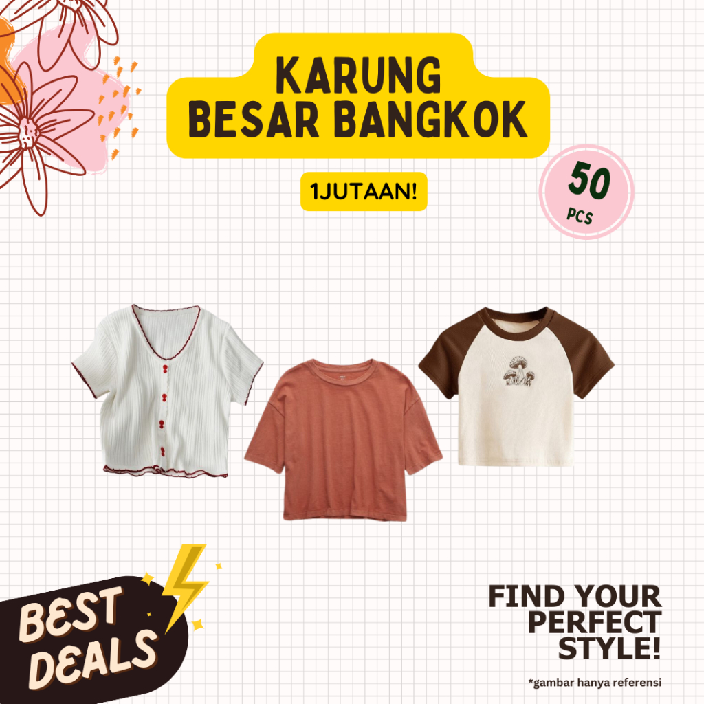 PAKET KARUNG BESAR BANGKOK COLLECTION ISI 50 Pcs