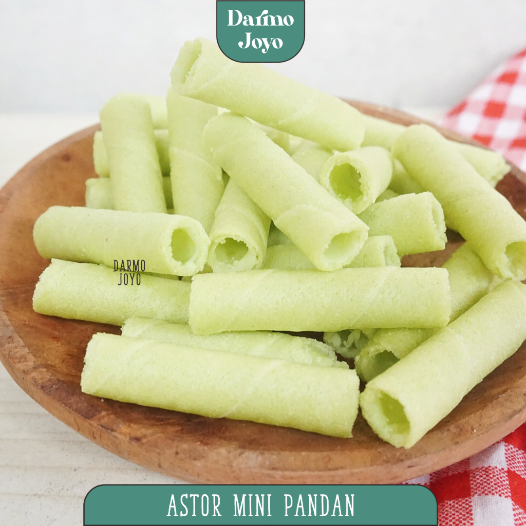 

Astor Mini Pandan 500gr / Wafer Stik Rasa Barcelona Manis Camilan Snack Kiloan