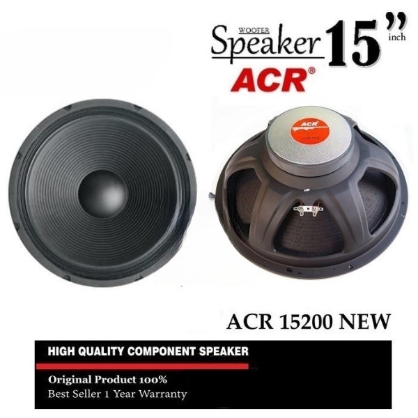 ACR 15" Speaker ACR 15 Inch Range 15200 New / Speaker 15" ACR Full Range 15200New Speaker FullRange