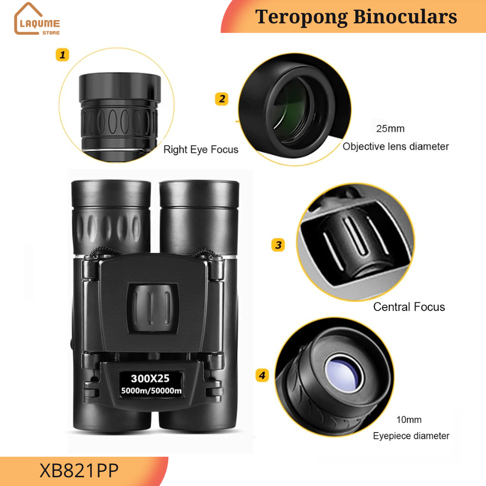 Teropong Binocular Magnification 300x25 Night Vision