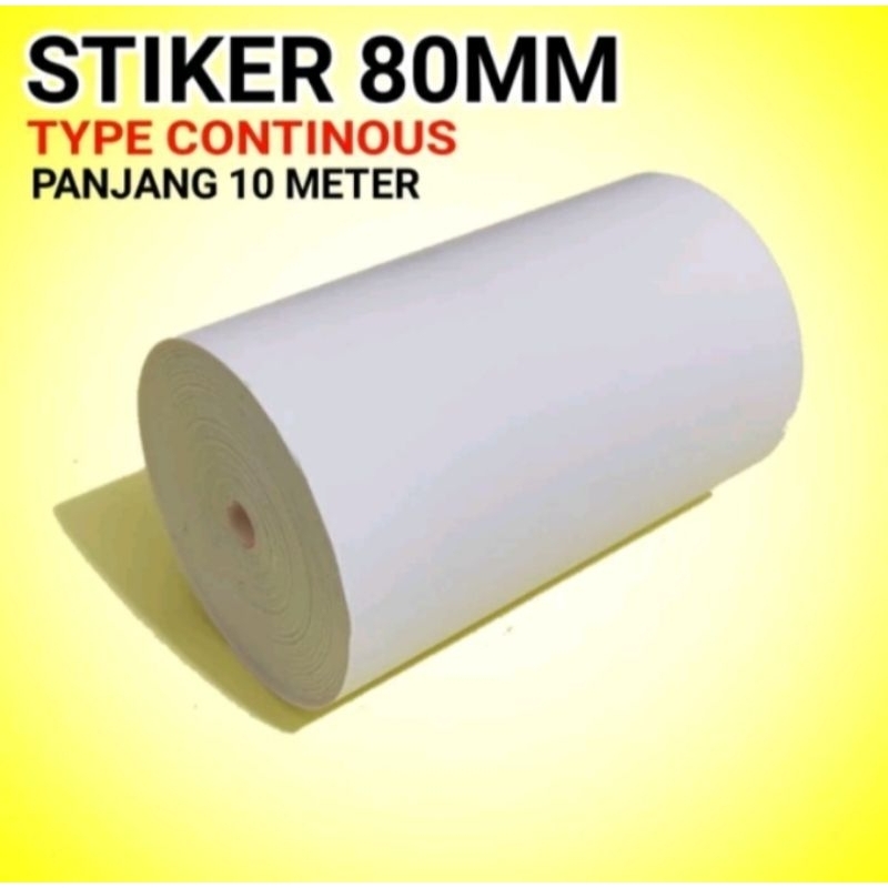 

KERTAS STICKER LABEL THERMAL 78 MM X 10 METER