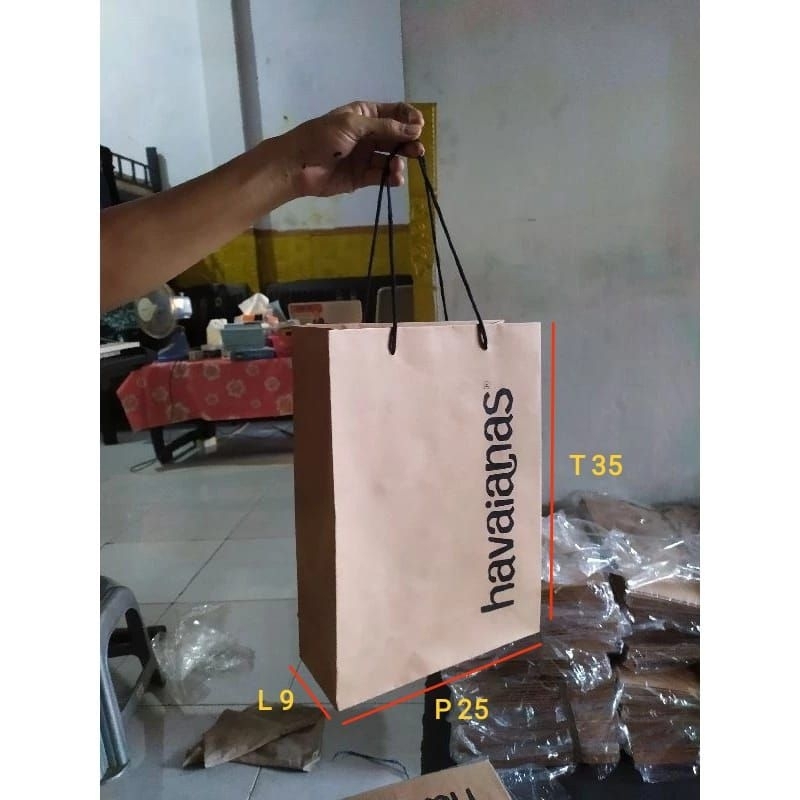 

Sablon Custom Paperbag of IKIKAN Advertise