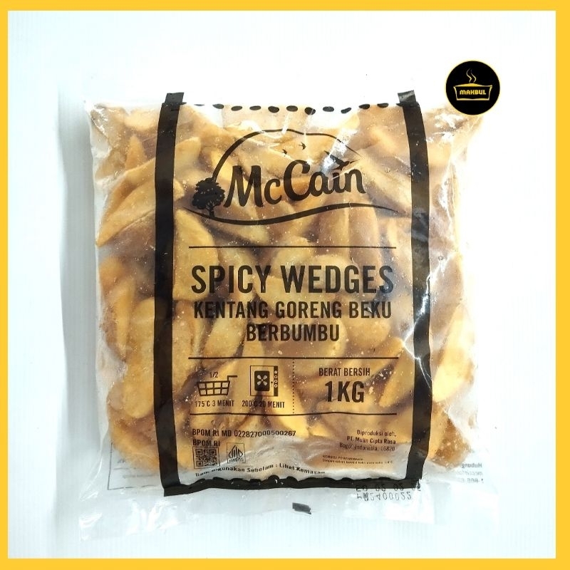 

Mc Cain Spicy Wedges Kentang Berbumbu 1kg