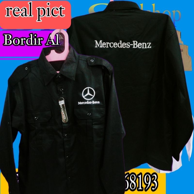 kemeja Mercedes Benz baju Mercedes Benz kemeja kerja mercy seragam komunitas Mercedes Benz kemeja mo