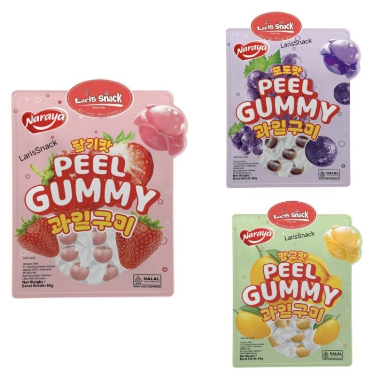 

Naraya Peel Gummy All Varian 80gr