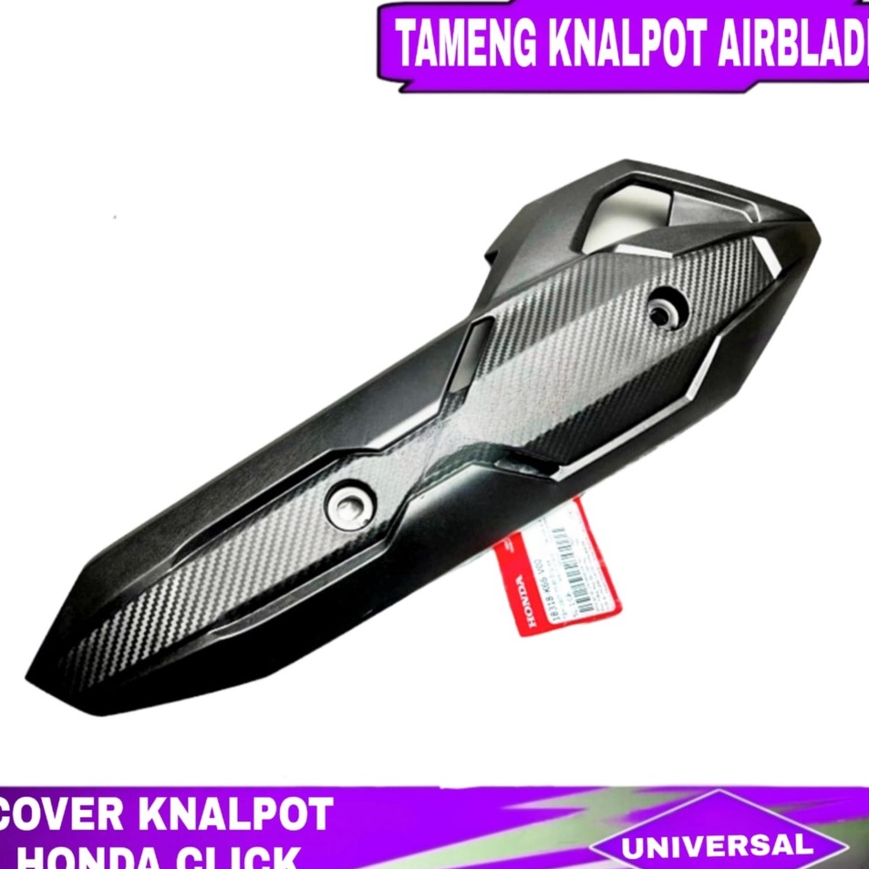 First Come  TUTUP TAMENG COVER KNALPOT AIRBLADE VIETNAM CARBON MOTIF NEW COVER TUTUP TAMENG KNALPOT 