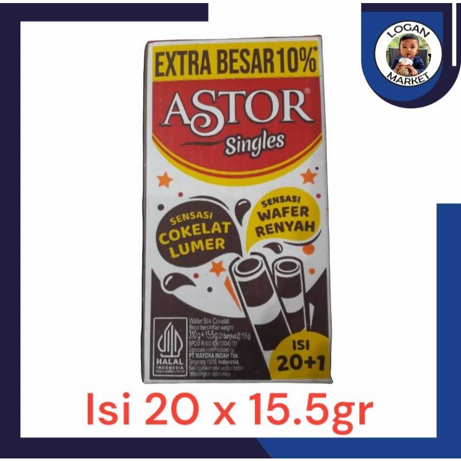 

Astor Wafer Stick Singles Single Isi 20 Pcs 20Pcs