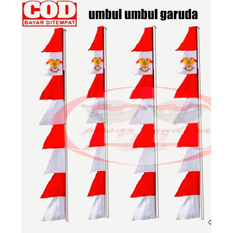 Umbul umbul MERAH PUTIH panjang 2,7 meter