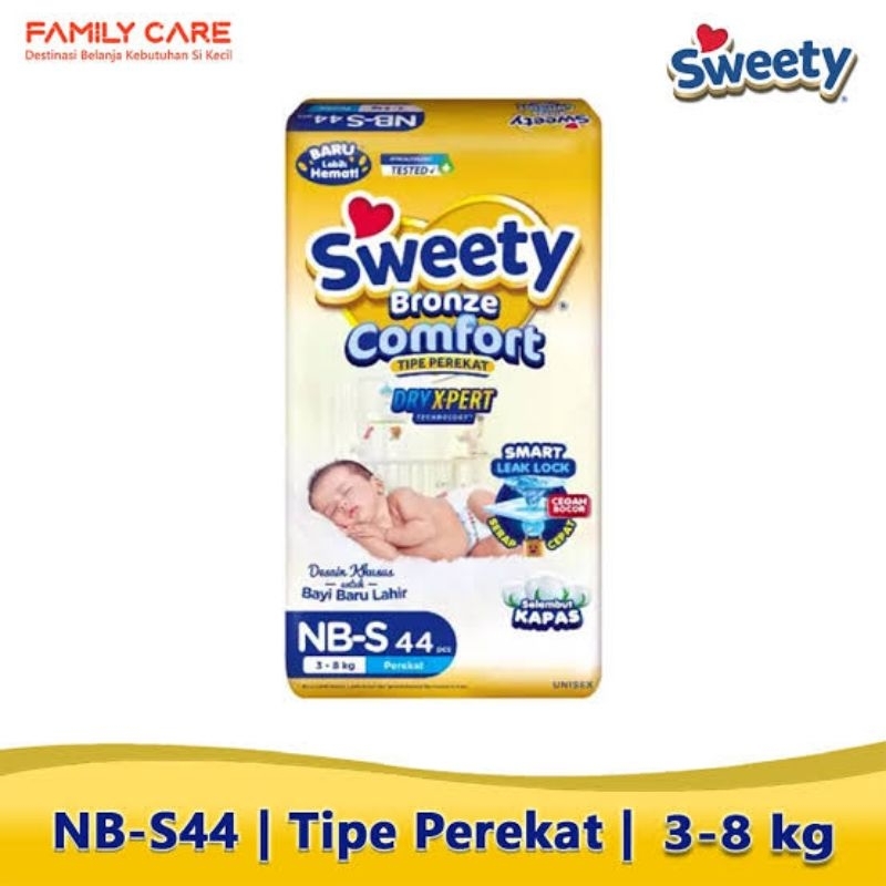 Popok Bayi Sweety Bronze Newborn (NBs-44)