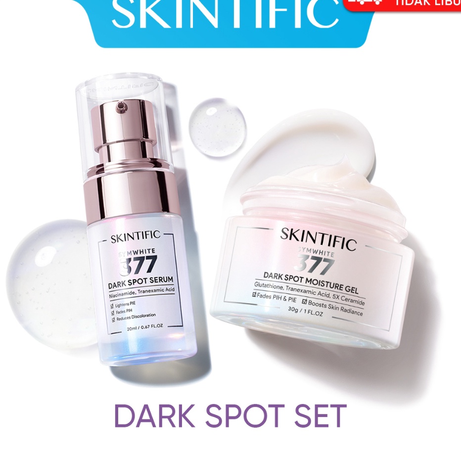 SALE SKINTIFIC 2PCS Set Brightening  Anti Dark Spot Paket Skincare Niacinamide 1 Brightening Serum  