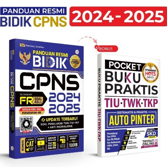 BUKU CPNS TERUPDATE PANDUAN RESMI BIDIK CPNS DILENGKAPI SOAL FR ASLI - CPNS + PTIU