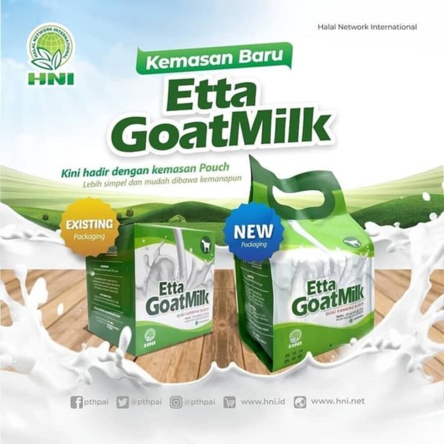 

HNI Etta goat milk 10 sachet susu kambing ettawa BPOM original