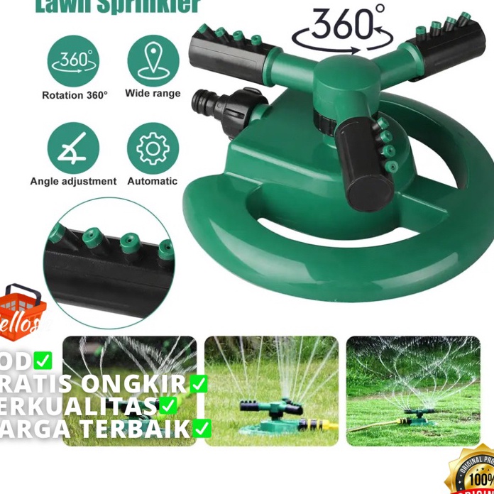 STAR Sprinkler Air Taman 36 Derajat Springkler Air Taman Pertanian Alat Penyiram Irigasi Taman Otoma