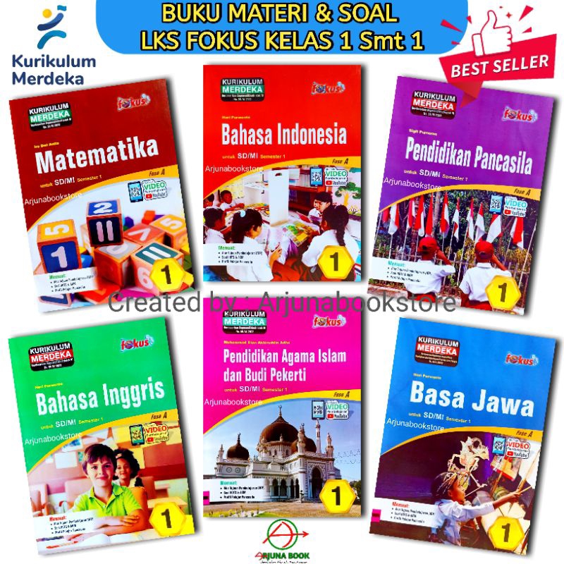 BUKU LKS FOKUS KELAS 1 SD/MI Semester 1 KURIKULUM MERDEKA