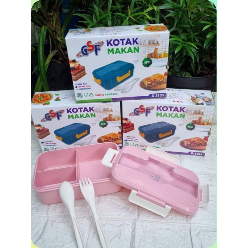 kotak makan / Lunch Box Set Kotal Bekal Jerami GSF G-31003