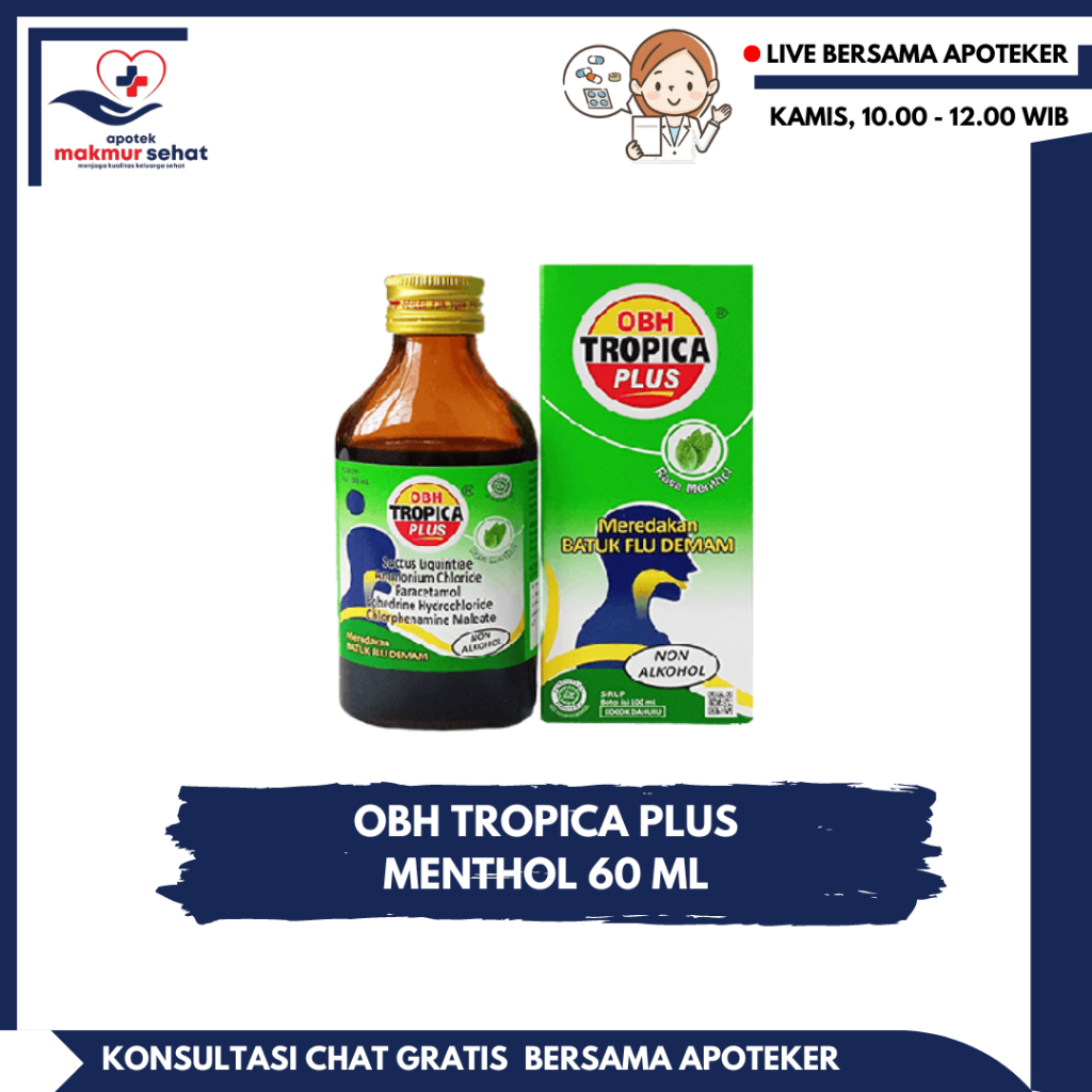 OBH TROPICA PLUS MENTHOL 60ML