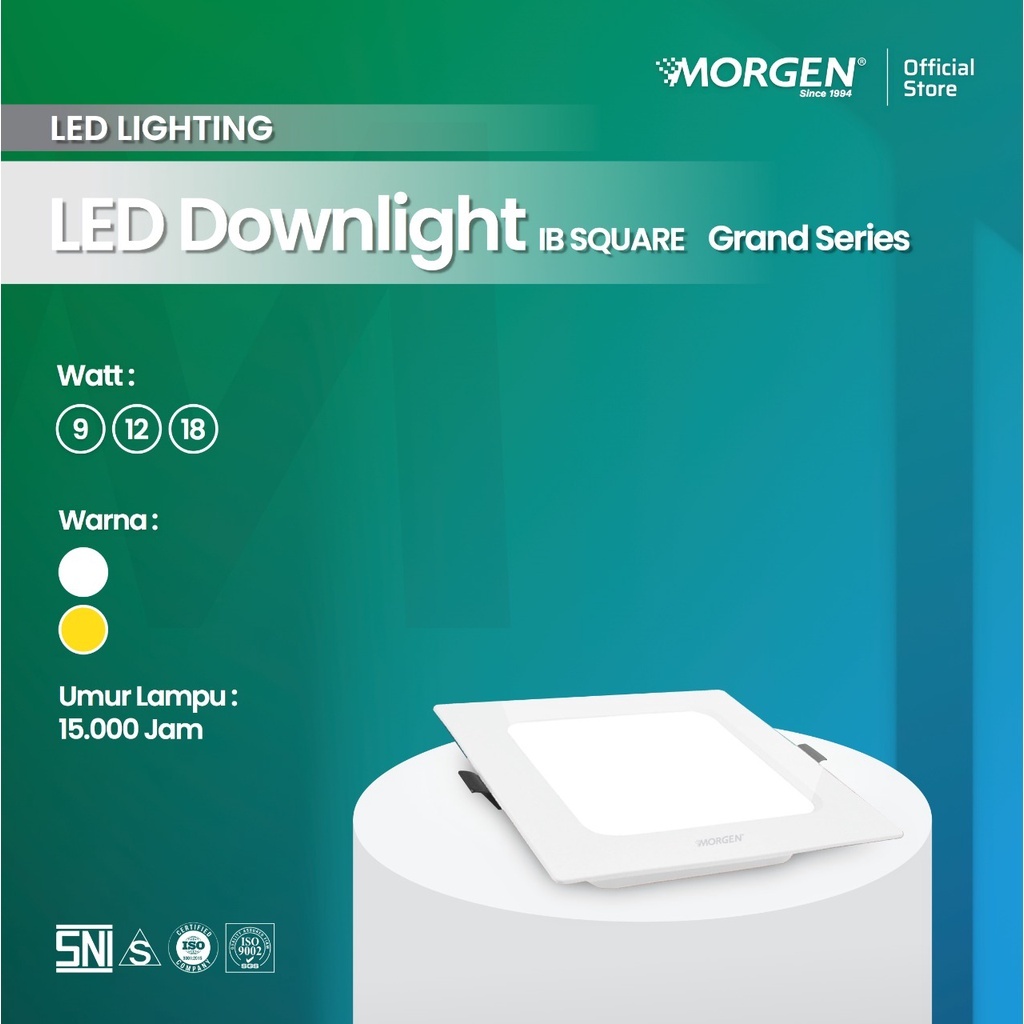 LAMPU LED PANEL MORGEN LAMPU DOWNLIGHT MORGEN (Model Kotak)