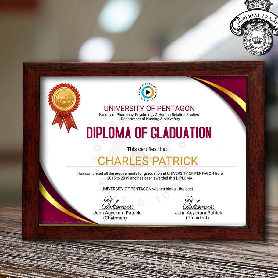 PROMO SALE Bingkai Frame Figura Foto Ijazah A4  21x3 cm hitam  coklat  putih