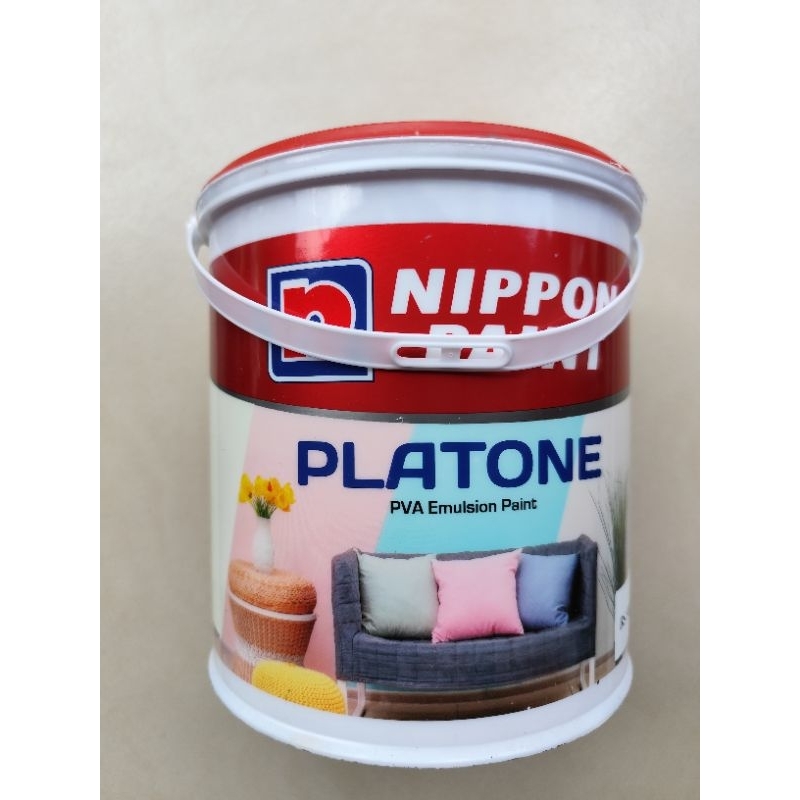 Nippon Paint - Cat Air Tembok PLATONE PVA 4,5kg BS9102 WHITE/PUTIH & BS9102 (MDN)/PUTIH KEBIRUAN.