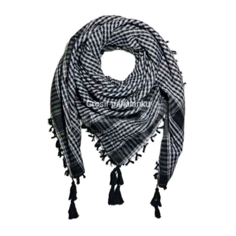 SORBAN HITAM PUTIH/SORBAN HAJI/SORBAN JAMBUL/SORBAN PALESTINA