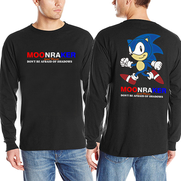 Kaos Moonraker Speed Maniac Don't Be Afraid Of Shadows Tshirt 100% Cotton | Tangan Pendek & Tangan P