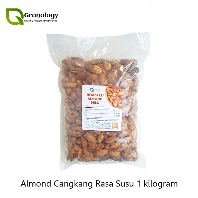 

Kacang Almond Cangkang Rasa Susu / Roasted Almond In Shell Milk Flavour (1 kilogram)