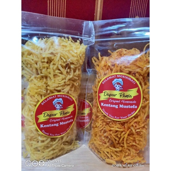 

Promo Kentang Mustofa Snack kering kentang Mustofa kentang kering Mustofa original dan pedas manis 100 gram