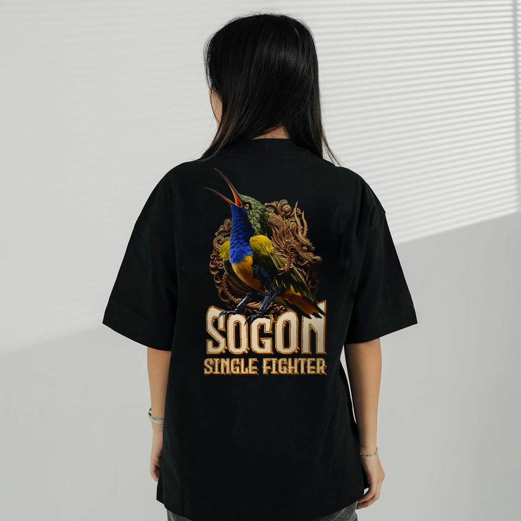 Kaos Sogon Design Custom Bahan Premium Cotton Combed 24S| Dextro 87 | Doping Sogon