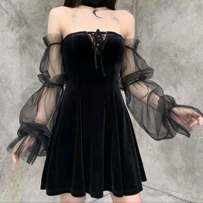 PrelovedBlackGothicDress