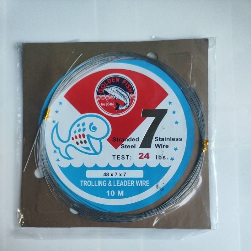 Neklin goldenfish golden fish 24 lbs  7x7 neklin untuk bawal dan segala jenis ikan gigi tajam