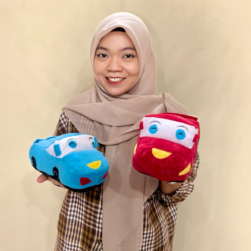 Boneka Mobil Cars Mcqueen mini lucu  boneka cars boneka karakter mobil mobilan party kuy
