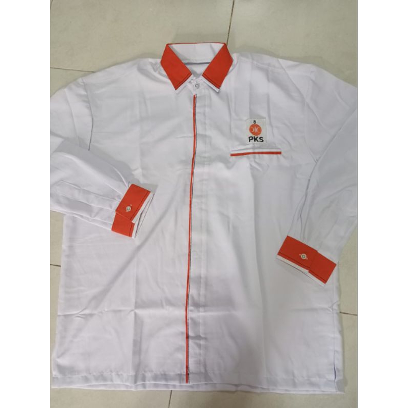 kemeja partai PKS lengan panjang