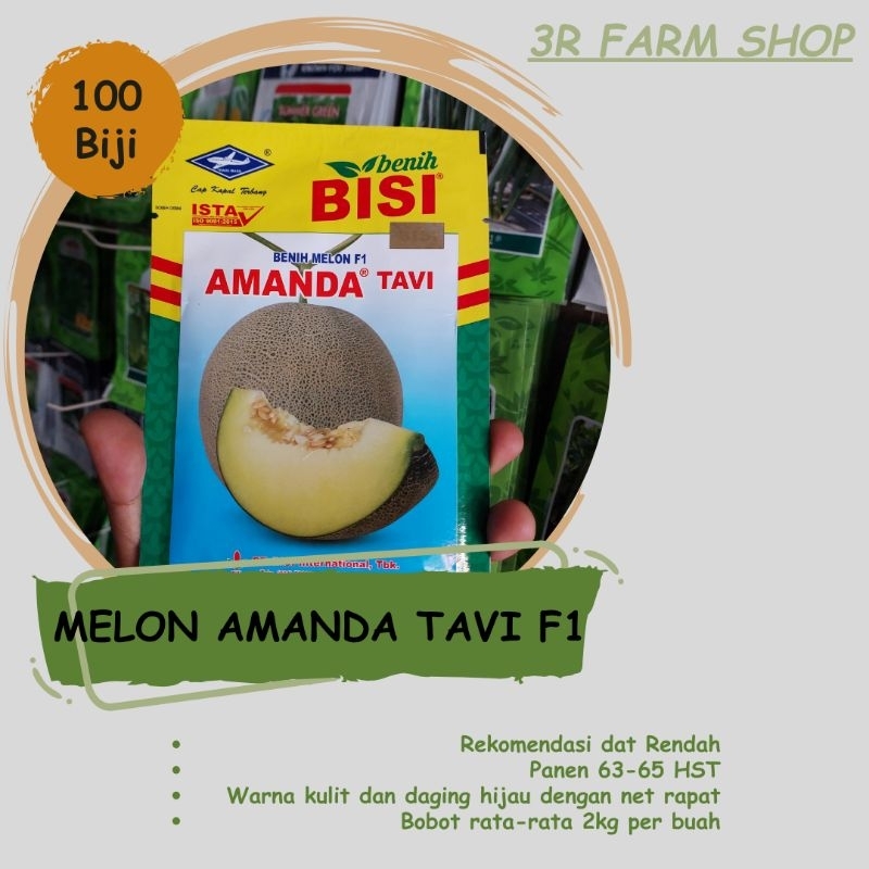 Benih Melon Madu AMANDA TAVI repack 100 biji