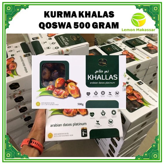 

KURMA KHALAS QOSWA KEMASAN KOTAK 500 GRAM
