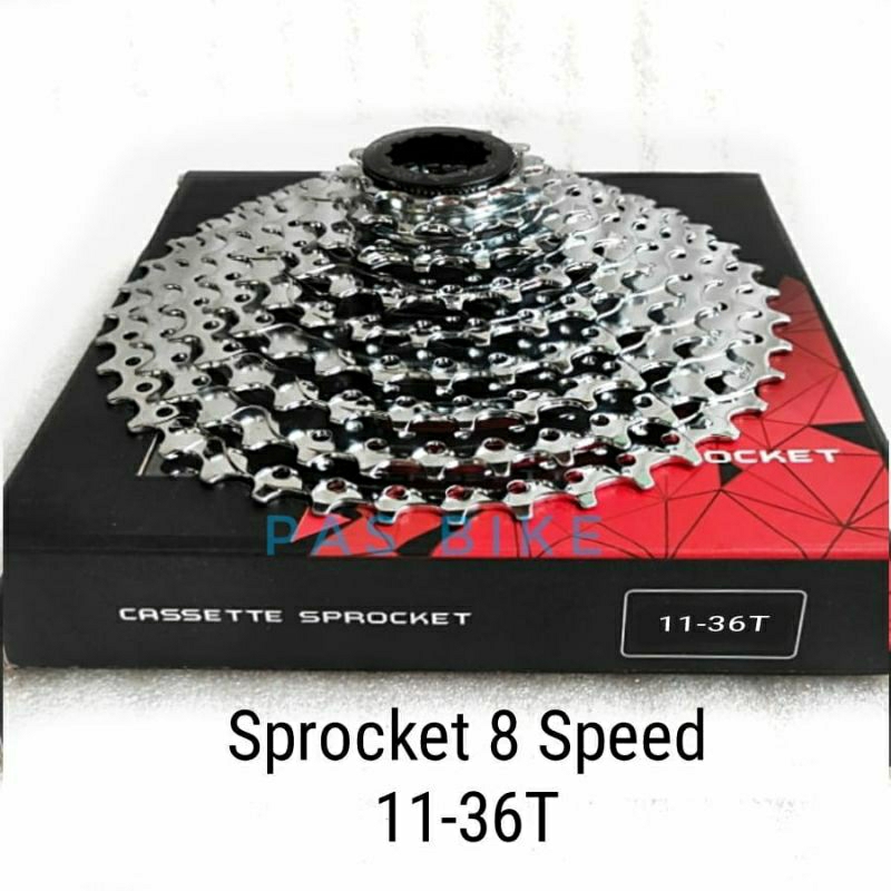 Sprocket 8 speed 11-36T Slup Full Chrome