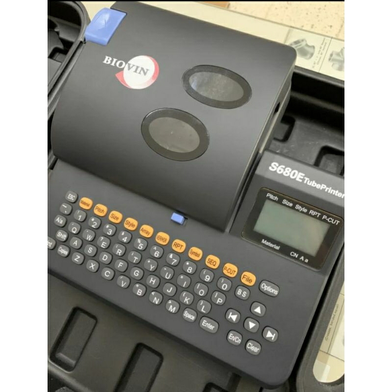 

Mesin Print cetak marker tube Biovin S680E S-680e untuk OMT KABEL MARKER / PRINTER penamaan LABELS